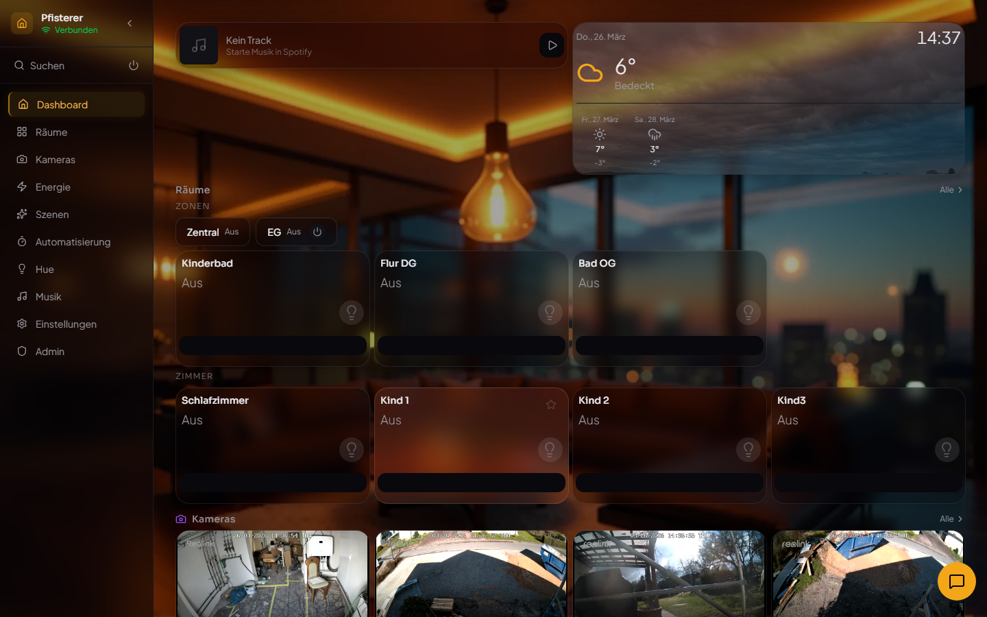 Paulado Dashboard — Premium Smart Home Visualisierung